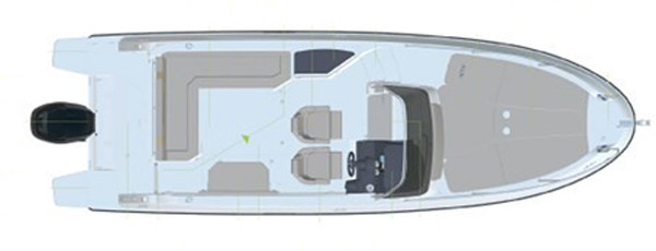 Quicksilver Activ 805 Sundeck Вид Сверху
