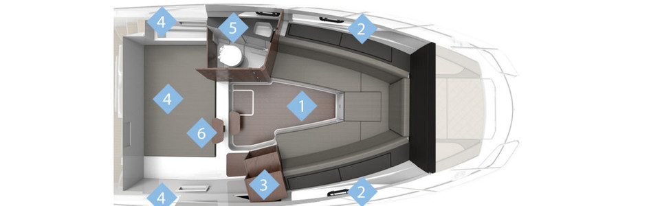 Quicksilver Activ 875 Sundeck Lower Deck