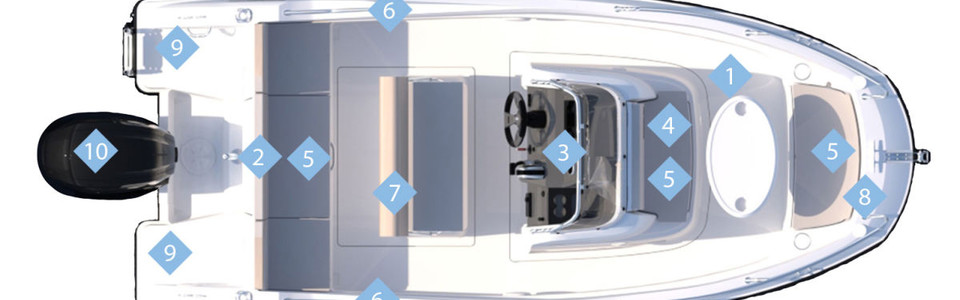 Quicksilver Activ 505 Open Exterior Plan