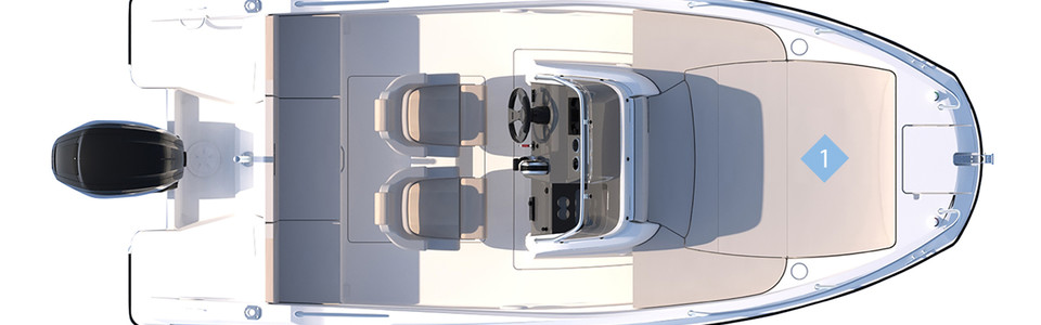 Quicksilver Activ 555 Open Вид Сверху