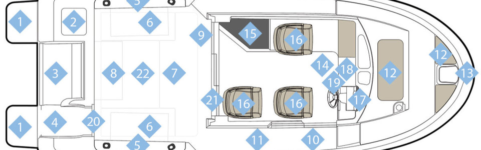 Quicksilver 755 Pilothouse Main Deck