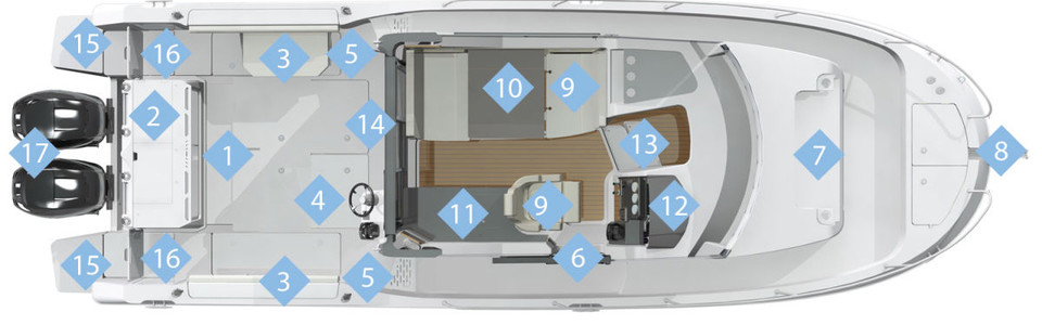 Quicksilver 905 Pilothouse Main Deck