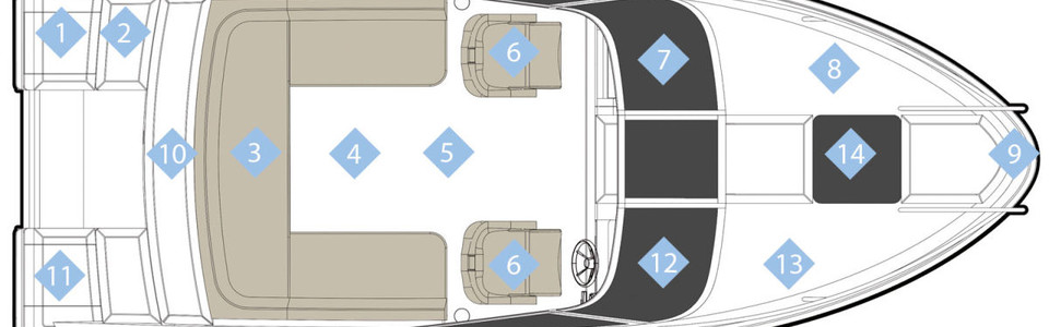 Quicksilver Activ 645 Cruiser Exterior Plan