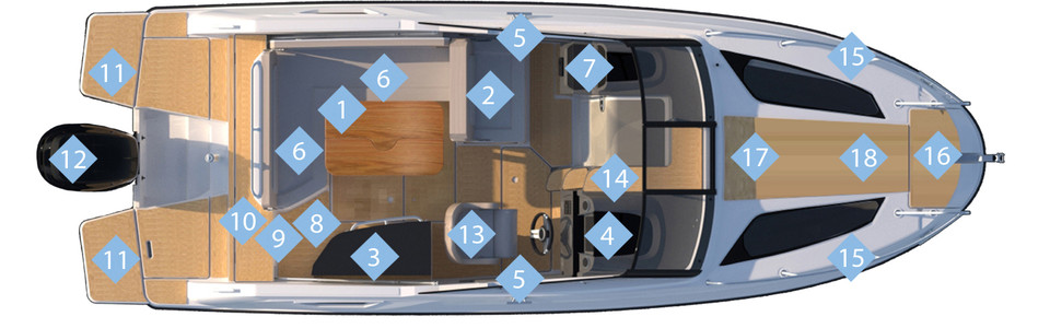 Quicksilver Activ 755 Cruiser Main Deck