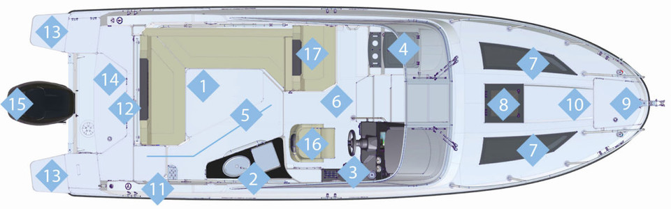 Quicksilver Activ 805 Cruiser Exterior Plan