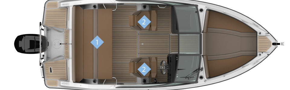 Quicksilver Activ 605 Bowrider Главная Палуба