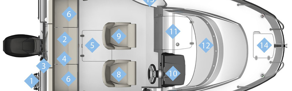 Quicksilver Activ 455 Cabin Plano Exterior