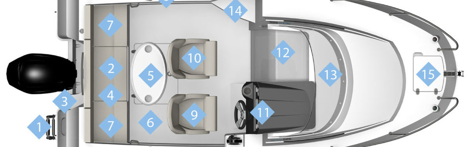Quicksilver Activ 505 Cabin Plano Exterior