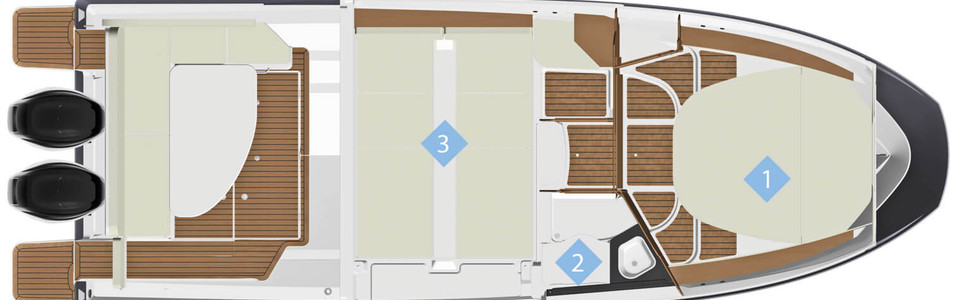 Quicksilver Activ 905 Weekend Lower Deck