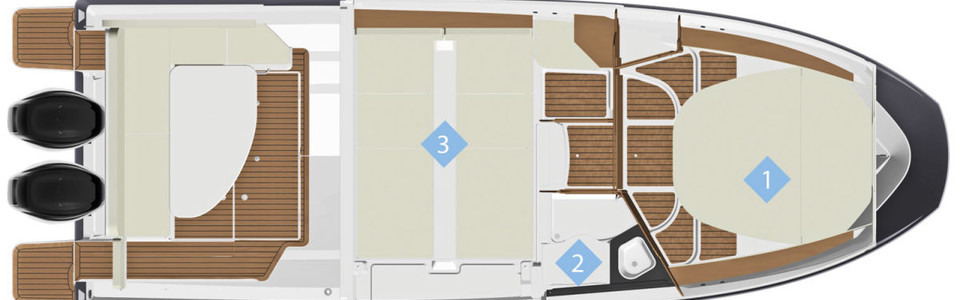 Quicksilver Activ 855 Weekend Нижняя Палуба