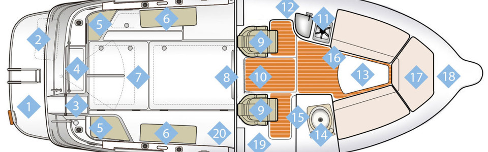 Quicksilver 810 Arvor Нижняя Палуба