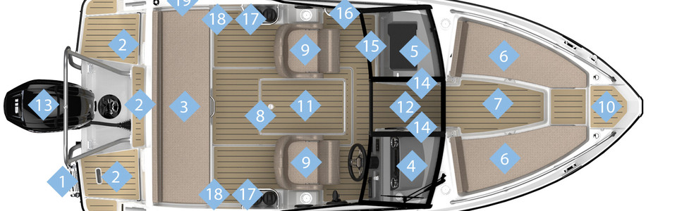 Quicksilver Activ 555 Bowrider Вид Сверху 2