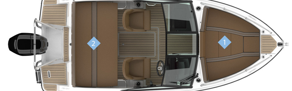 Quicksilver Activ 555 Bowrider Вид Сверху