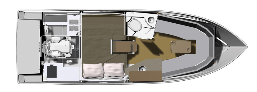 Regal 26 Express Unterdeck