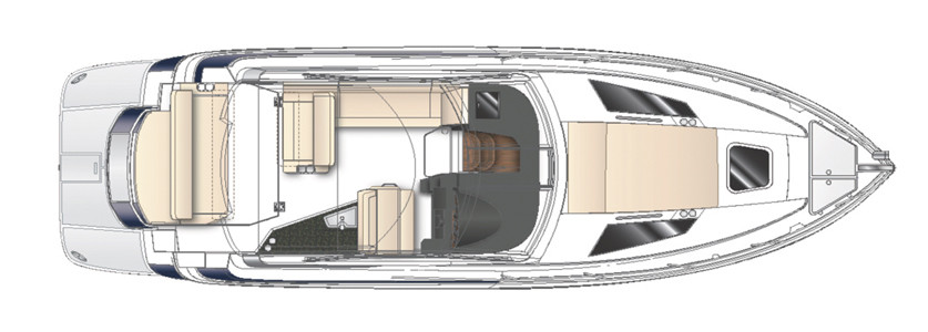 Regal 35 Sport Coupe Главная Палуба