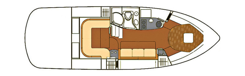 Rinker 360 EC Нижняя Палуба