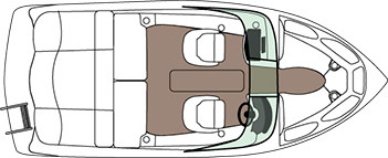 Rinker 186 Captiva BR Вид Сверху