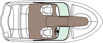 Rinker 196 Captiva BR Вид Сверху