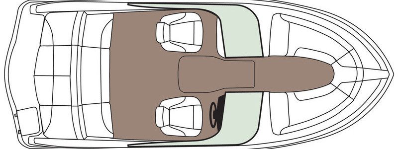 Rinker 216 Captiva BR Вид Сверху