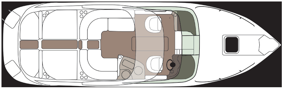Rinker 276 Captiva CC Exterior Plan