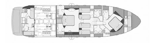 Rodman Muse 74 Нижняя Палуба