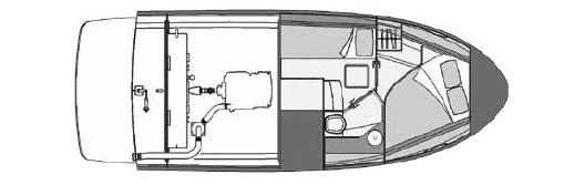 Rodman Spirit 31 Hardtop Inboard Нижняя Палуба