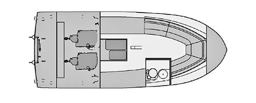 Rodman 810 Нижняя Палуба
