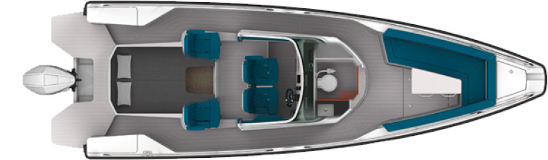 Axopar 28 T-Top Cubierta Principal