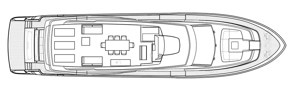 Sanlorenzo SL 86 Флайбридж Палуба (Версия USA)