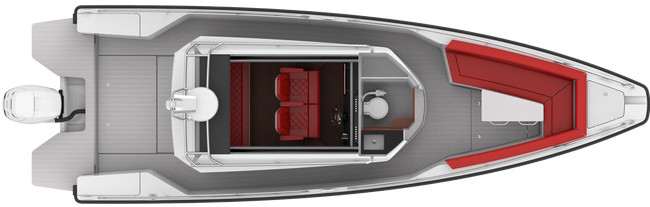 Axopar 28 Cabin Нижняя Палуба