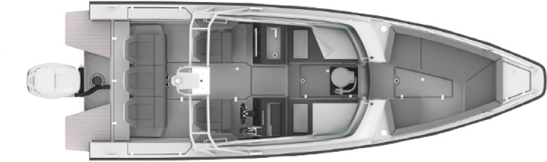 Axopar 24 Open Cubierta Inferior