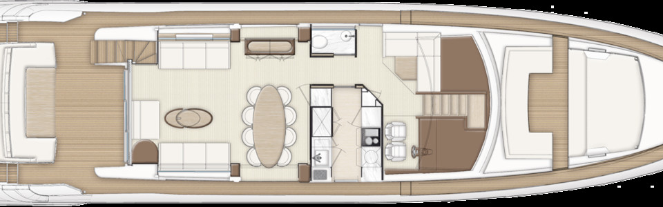 Azimut 80 Главная Палуба