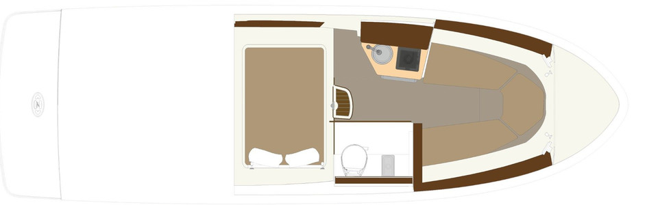 Sea Ray 265 Sundancer Cubierta Inferior