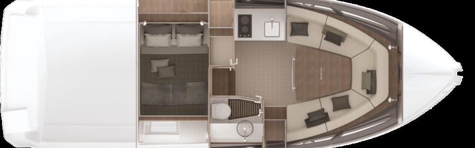 Azimut Atlantis 34 Lower Deck