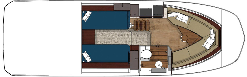 Sea Ray Sundancer 320 Lower Deck