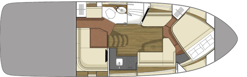 Sea Ray Sundancer 350 Coupe Ponte Inferiore