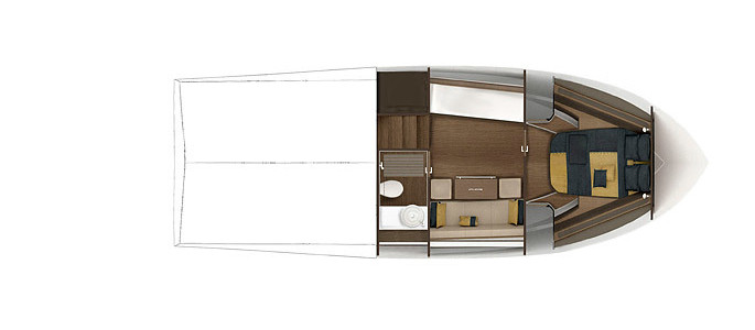 Azimut Verve 40 Нижняя Палуба