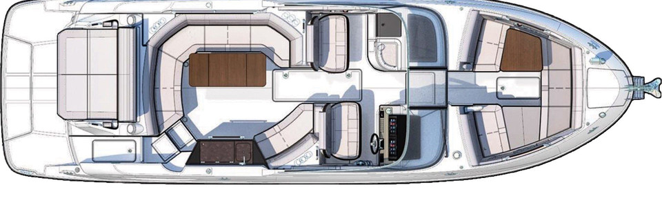 Sea Ray 350 SLX Главная Палуба