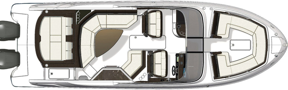 Sea Ray SLX 310 OB Hauptdeck