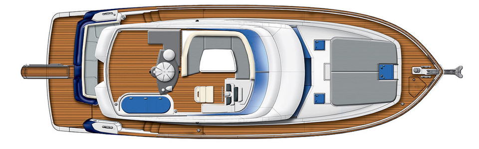 Azimut Magellano 43 Flybridge Deck