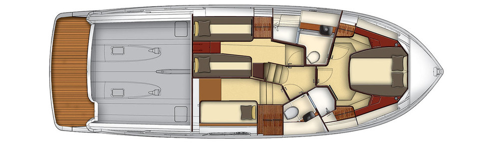 Azimut Magellano 43 Cubierta Inferior