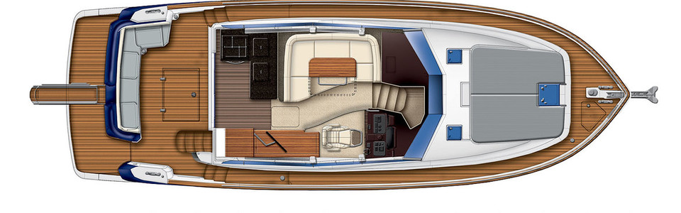 Azimut Magellano 43 Cubierta Principal