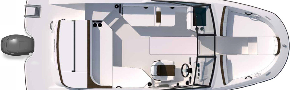 Sea Ray SPX 210 OB Außenplan 2