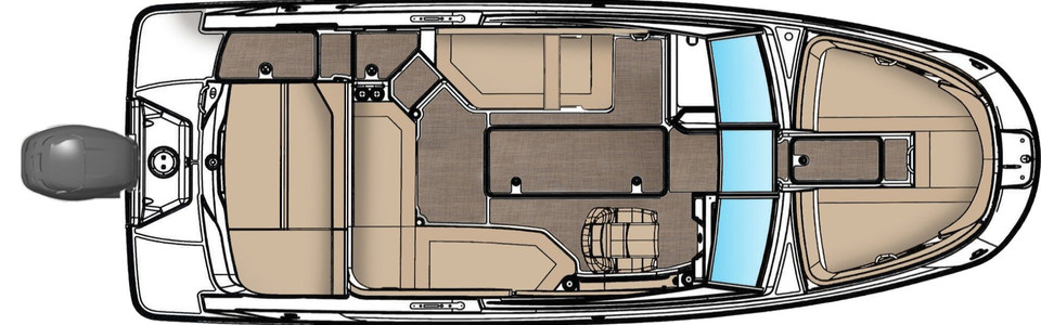 Sea Ray SPX 230 OB Exterior Plan 2
