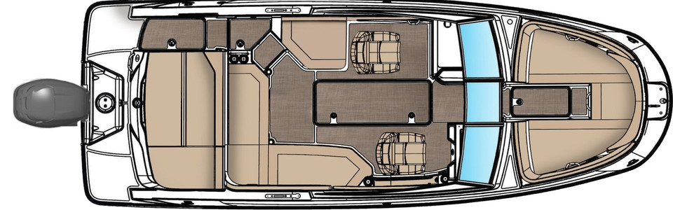 Sea Ray SPX 230 OB Exterior Plan
