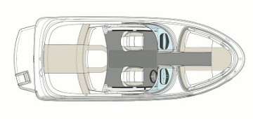 Sea Ray 190 Sport Вид Сверху