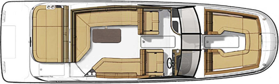 Sea Ray 270 SUNDECK Außenplan