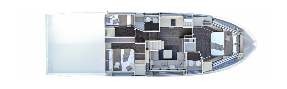 Azimut Atlantis 51 Lower Deck