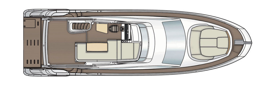 Azimut 55 Pont de Flybridge