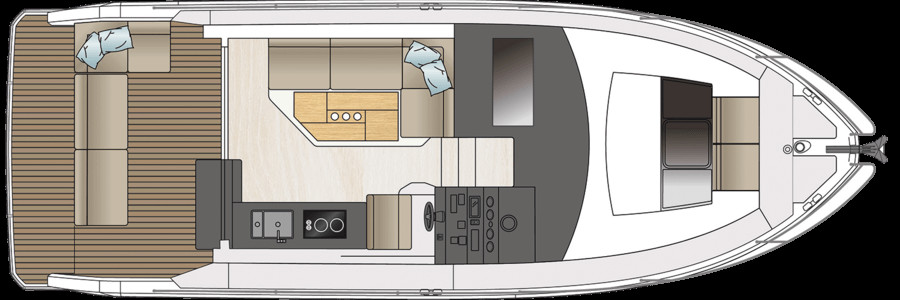 Sealine C330 Cubierta Principal